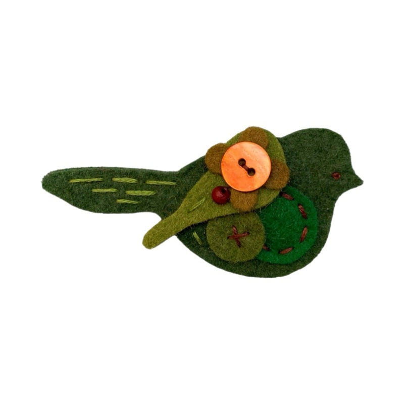 Pigeon Felt Brooch