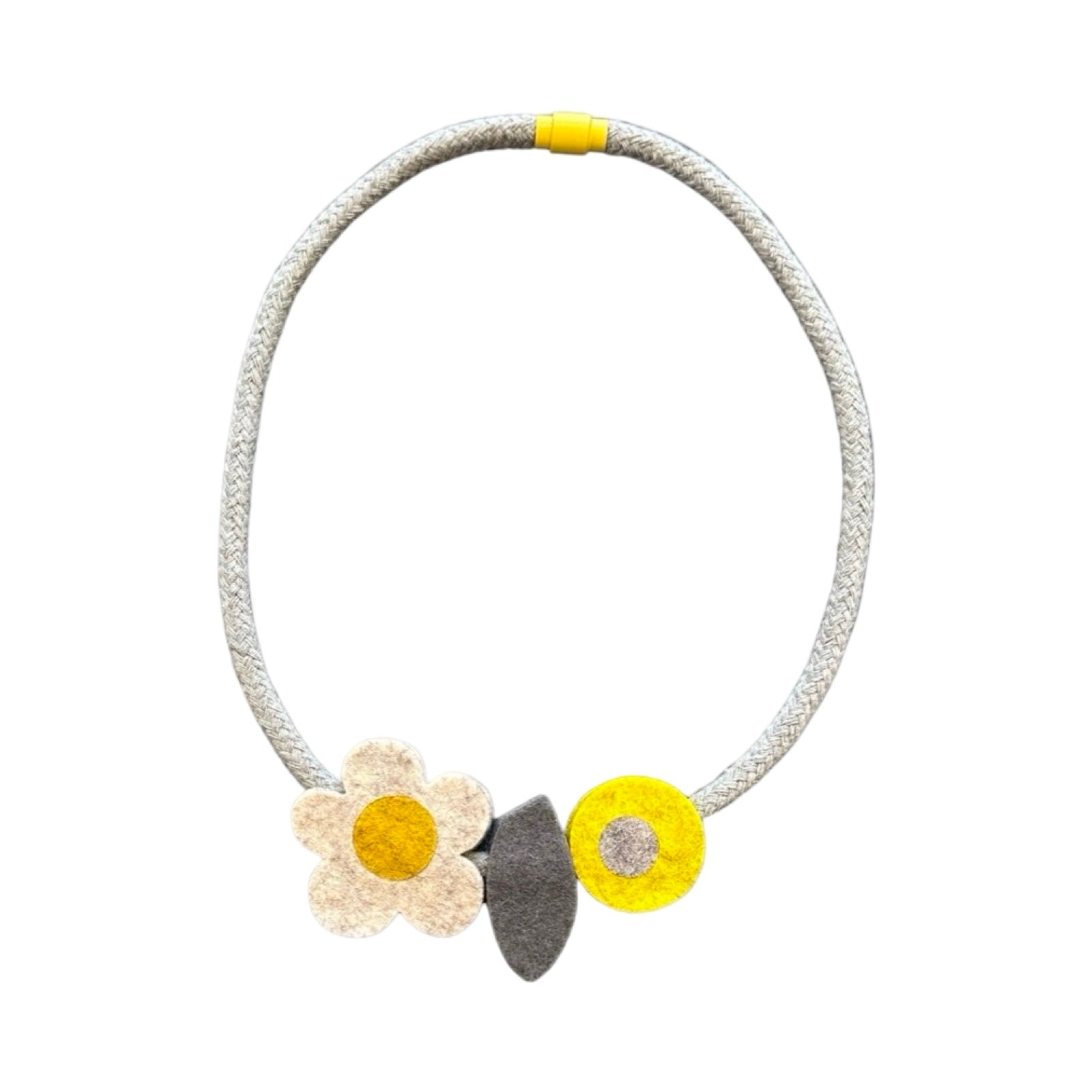Daisy Bud Felt Necklace