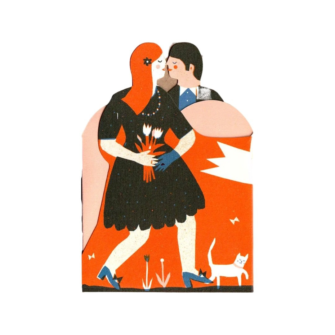 Man and Woman Concertina Heart Card