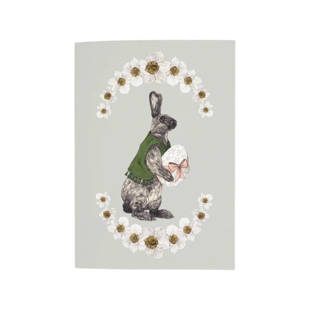 Easter Bunny Card Daisies