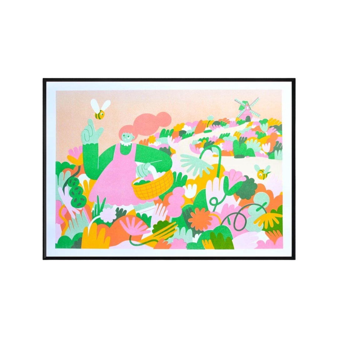 Bee Fields Print