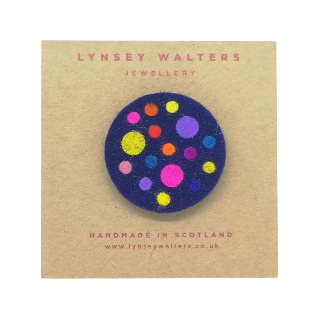 Galaxy Felt Brooch