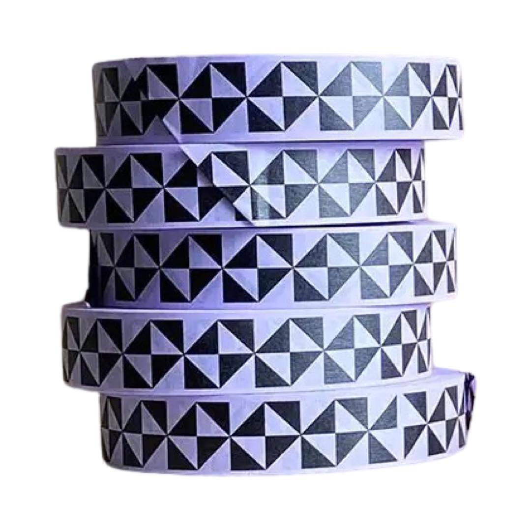Lilac Pinwheels Patterned Paper Tape