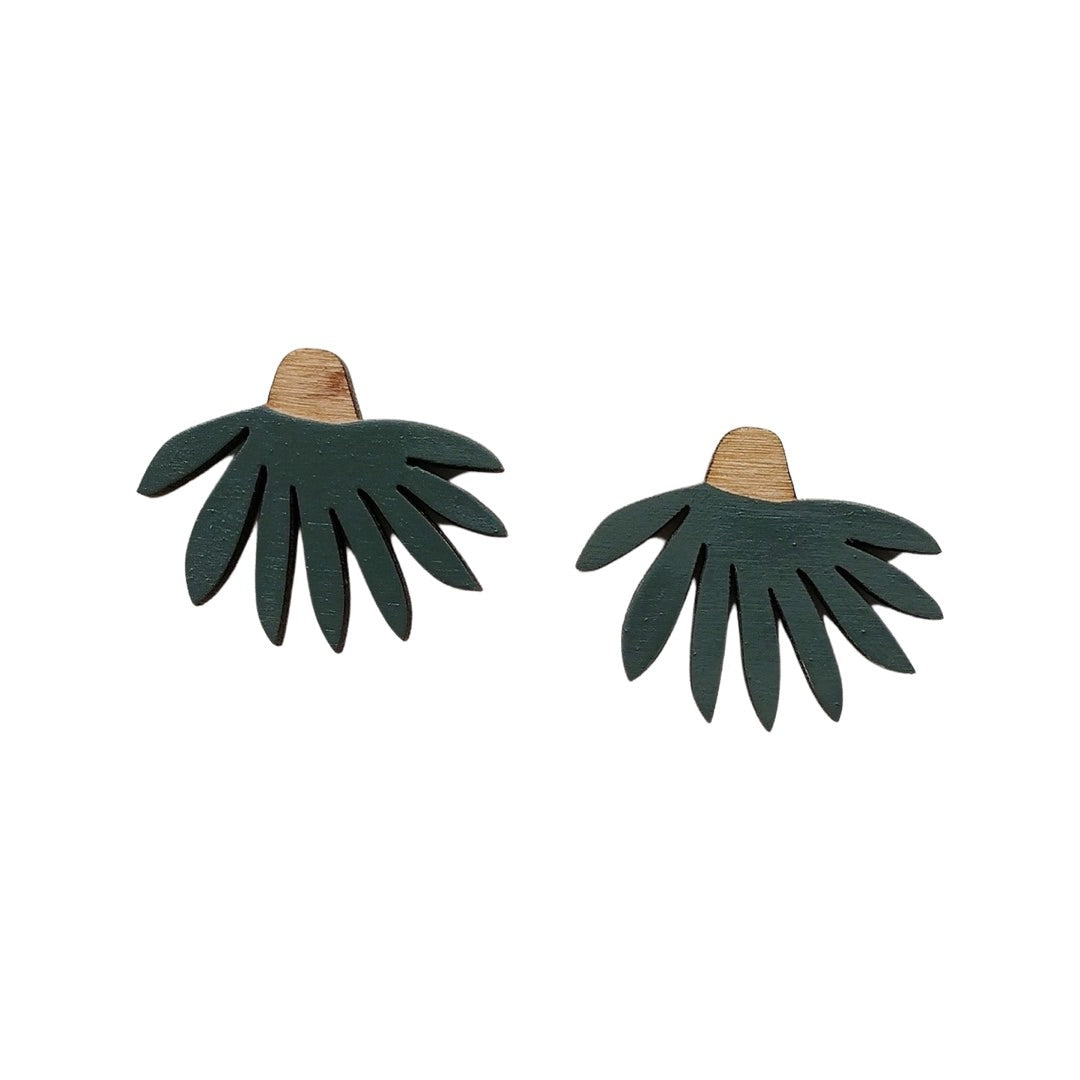 Daisy Wooden Stud Earrings