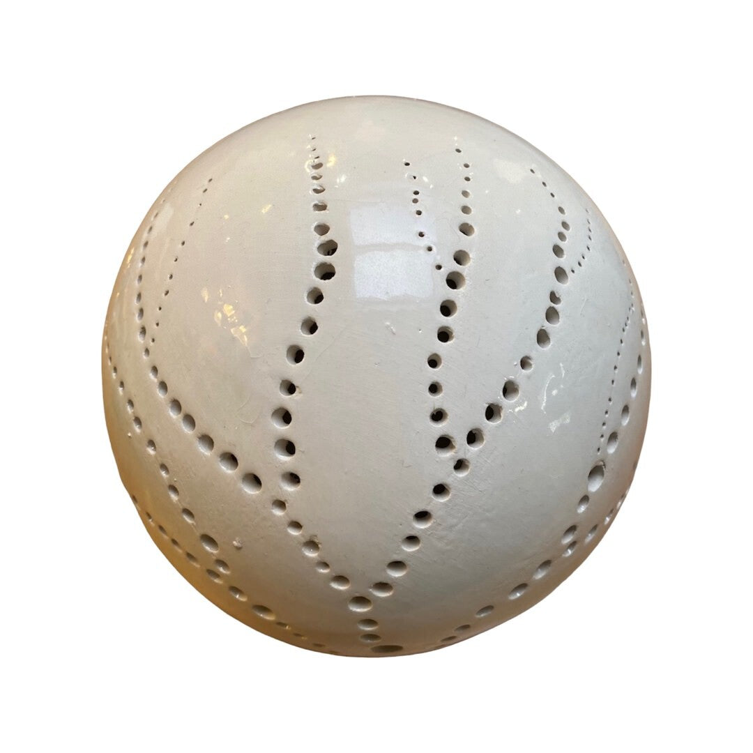 Large Ceramic Night Light With Tree Design Holes