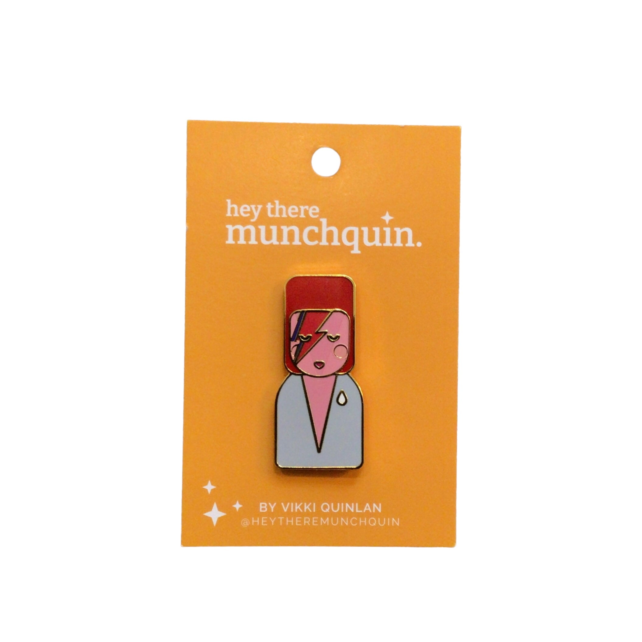 David Bowie Ziggy Stardust Enamel Pin Badge