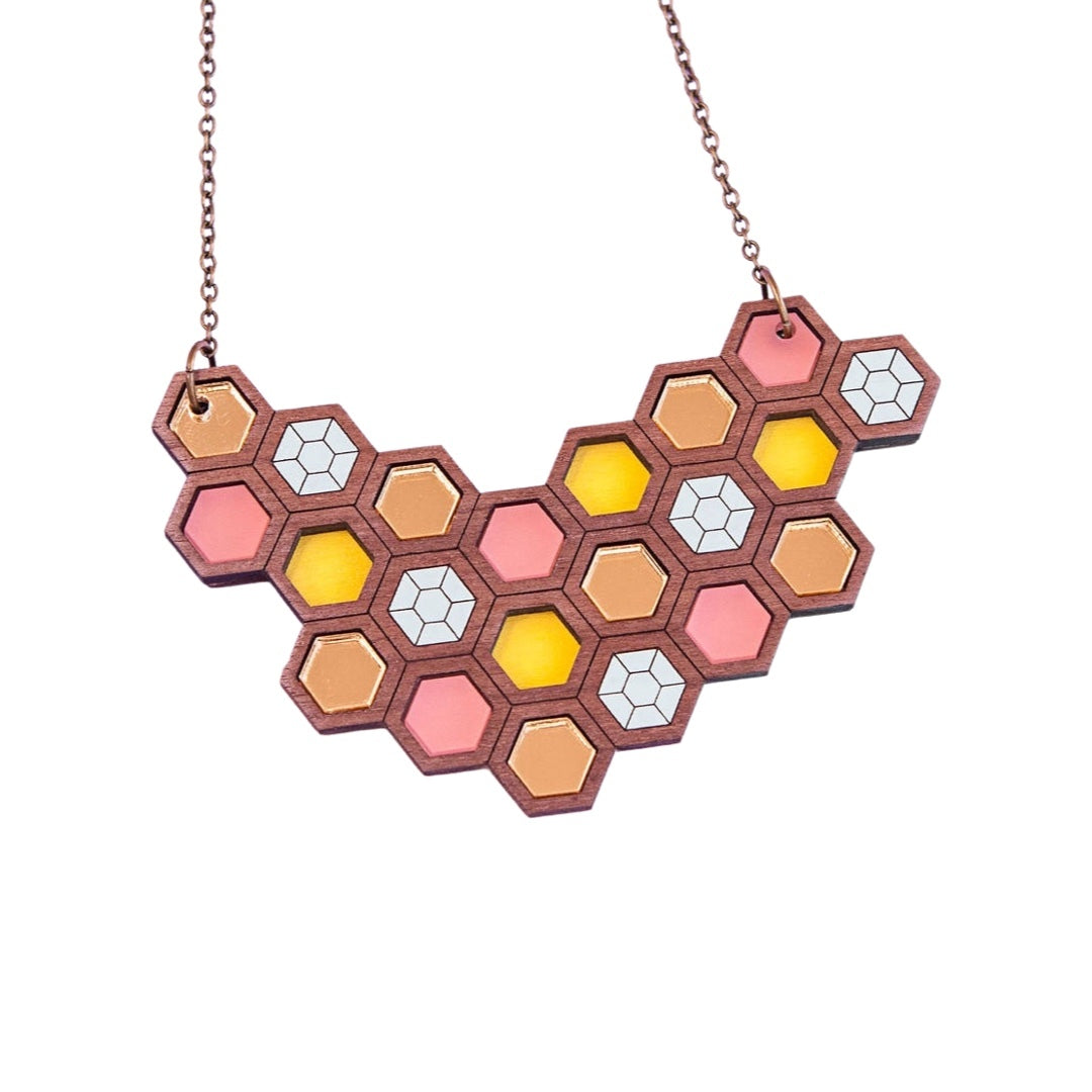 Honeycomb Necklace Large
