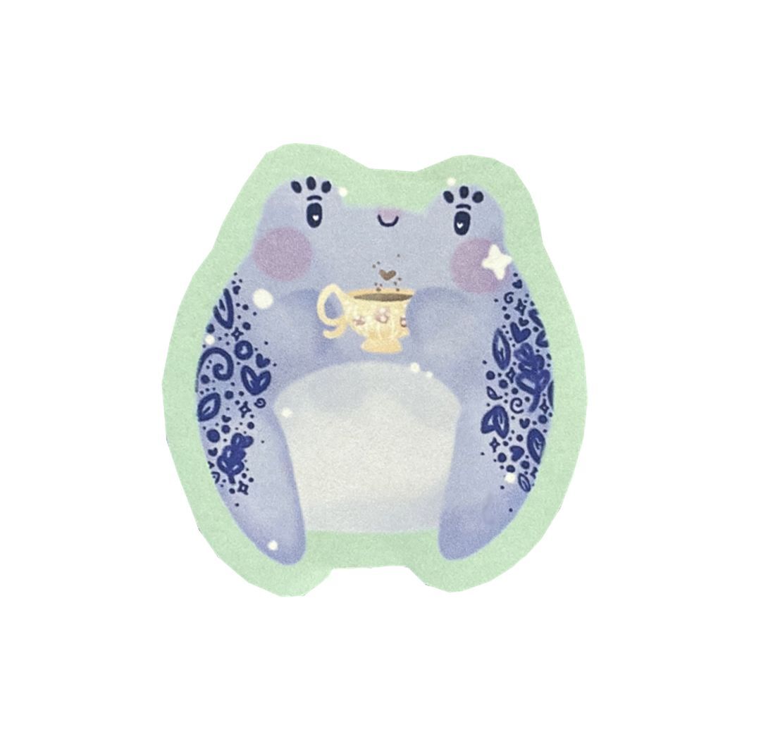 Tea Frog Sticker