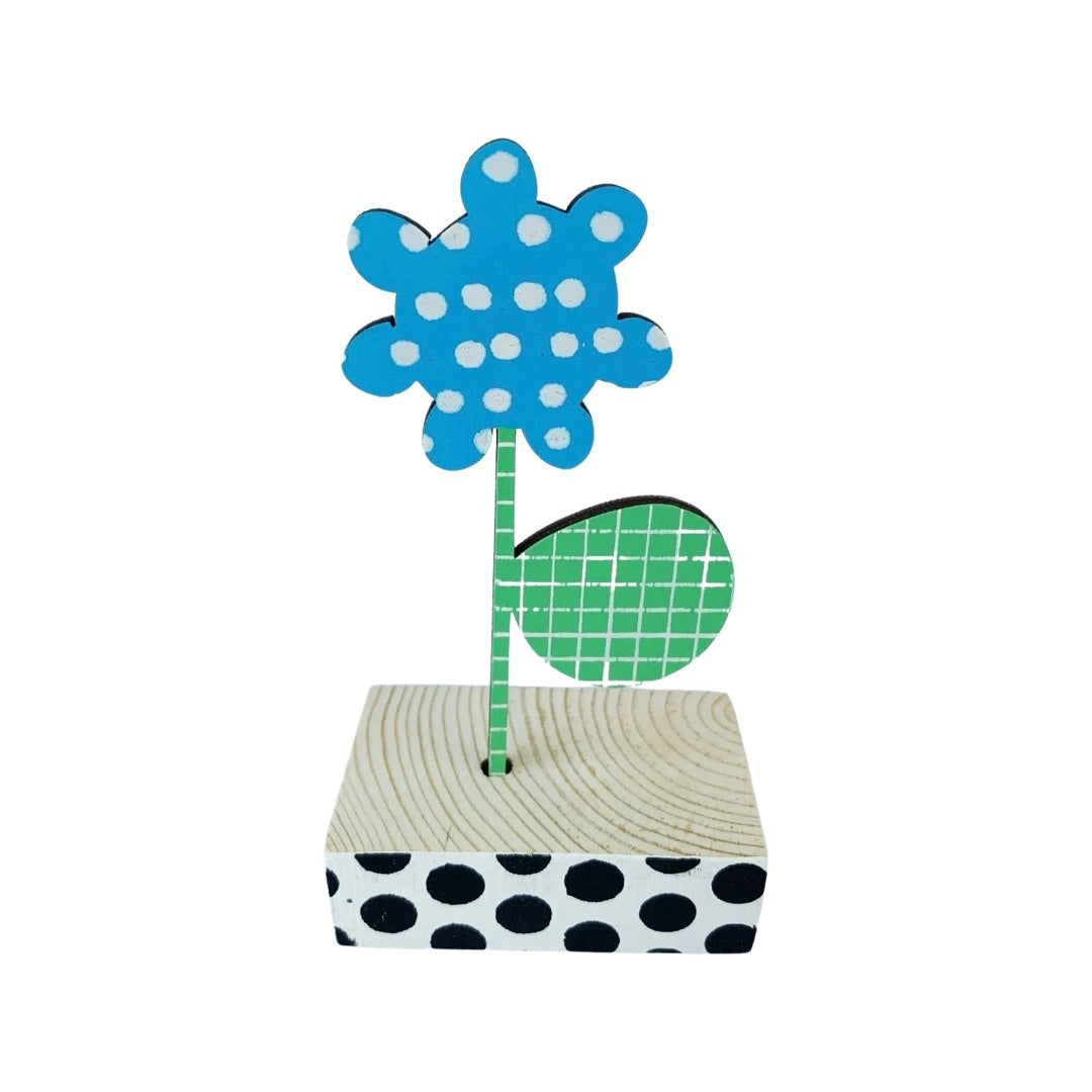 Daisy Wooden Brooch