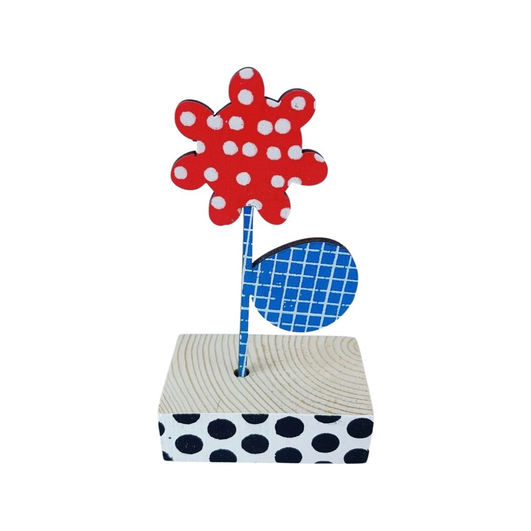 Daisy Wooden Brooch