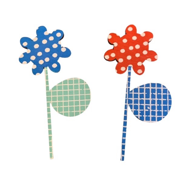 Daisy Wooden Brooch