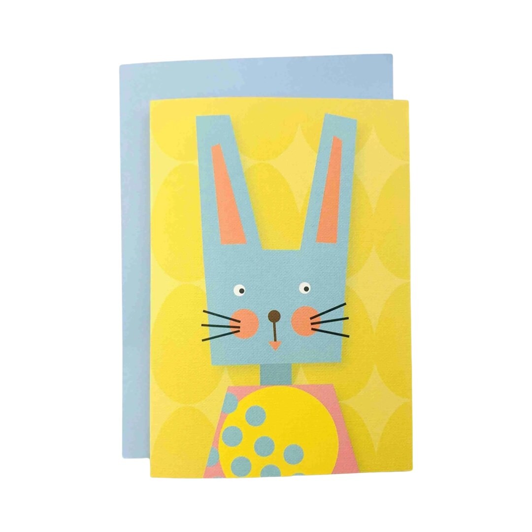 Bunny Card Blue