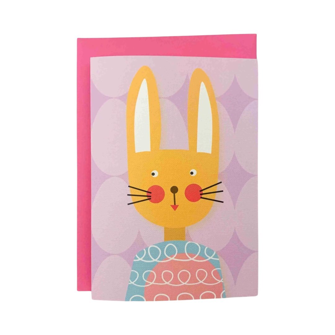 Bunny Card Orange