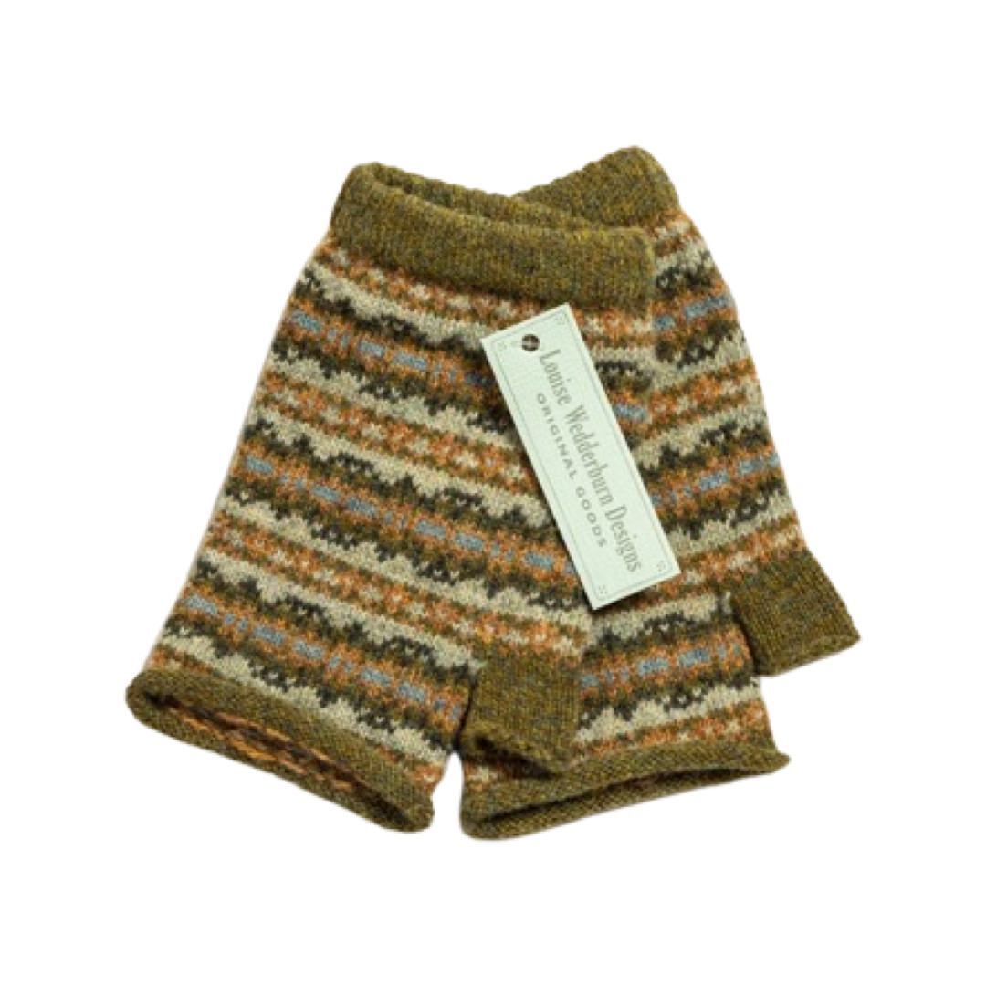 Shetland Fairisle Fingerless Mittens
