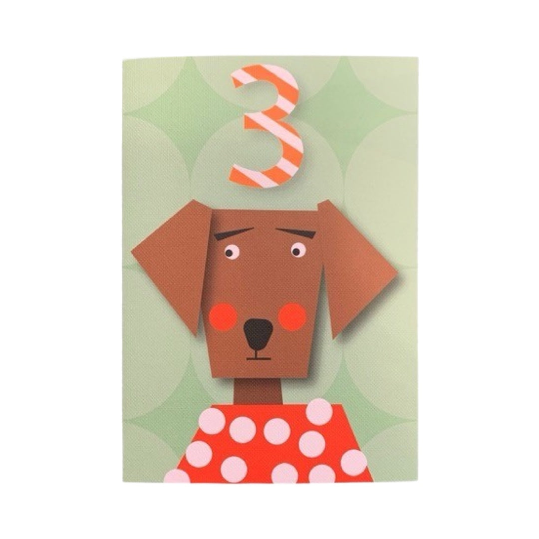 3rd Birthday Card Dog