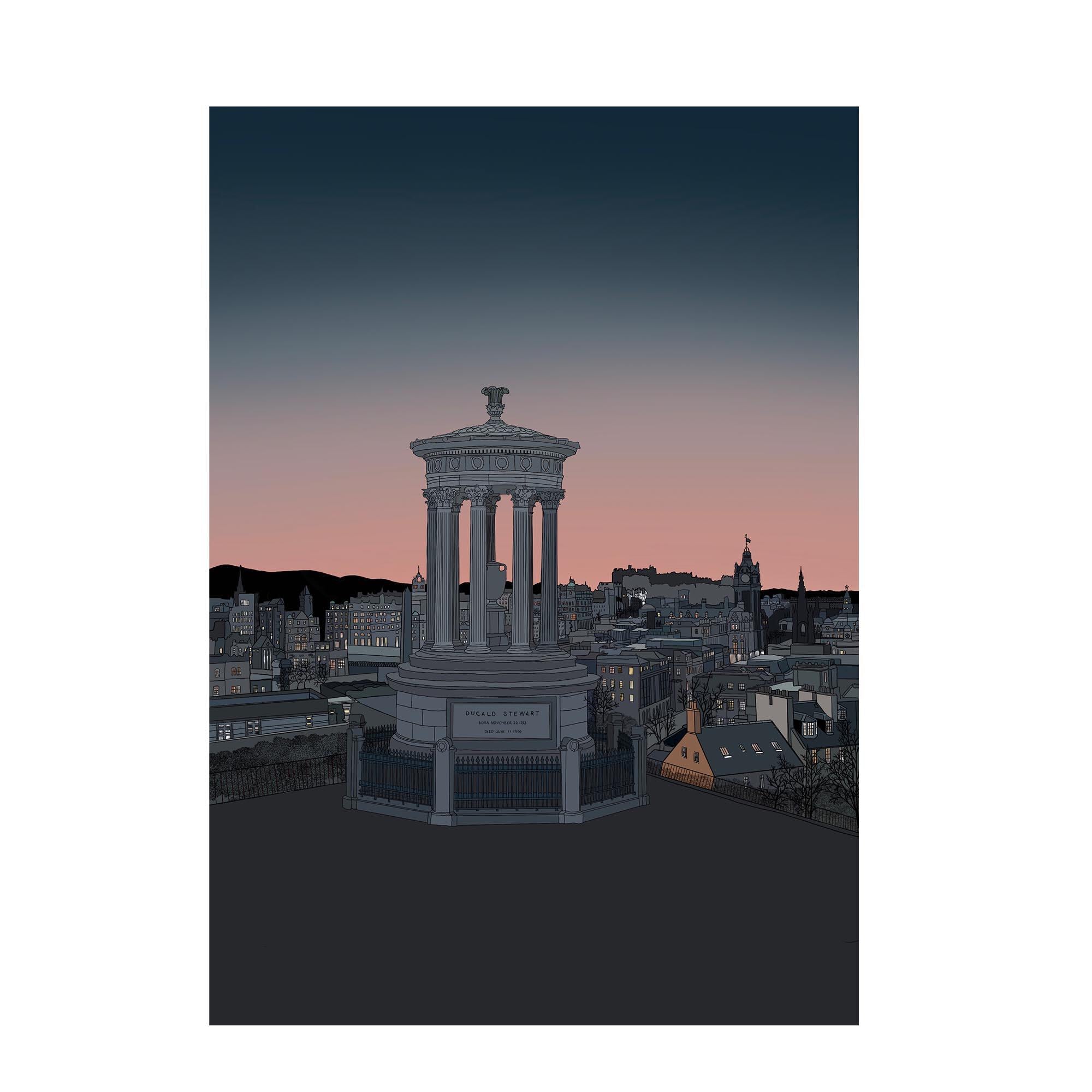 Calton Hill Edinburgh Sunset Print