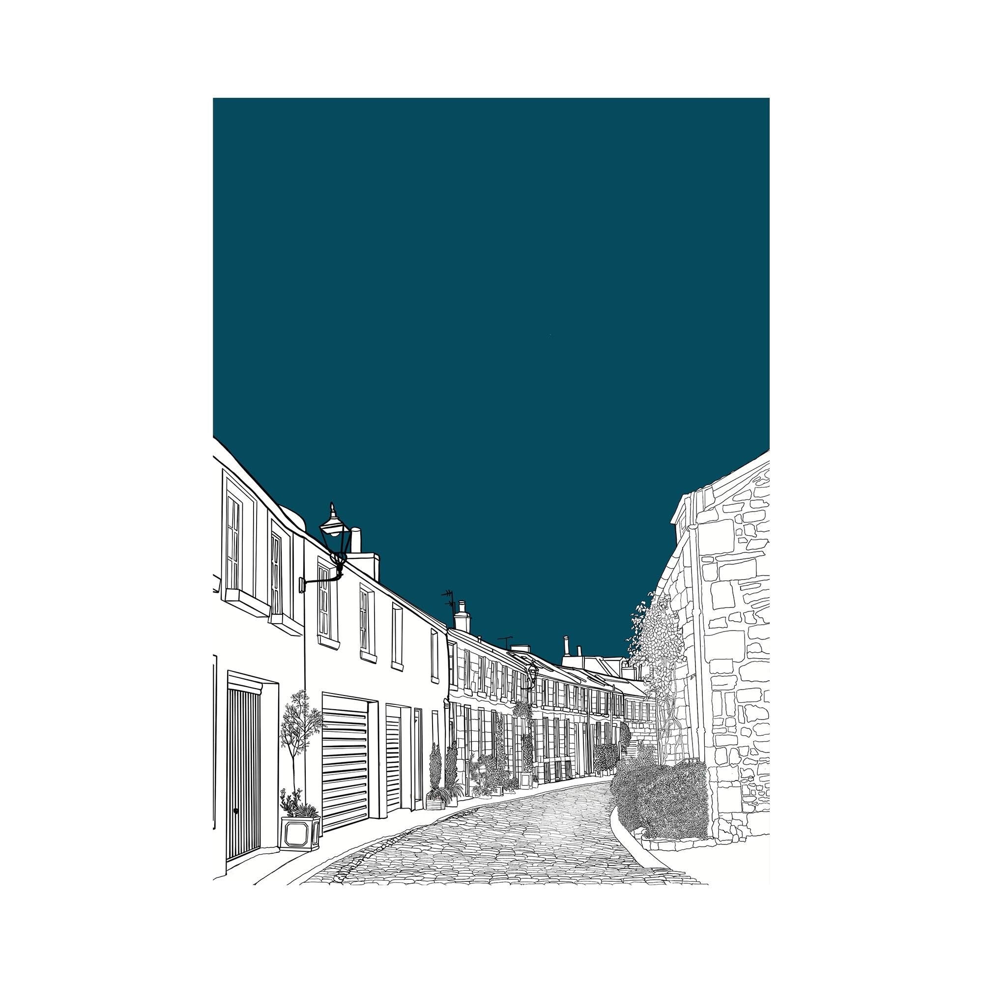 Circus Lane Edinburgh Print