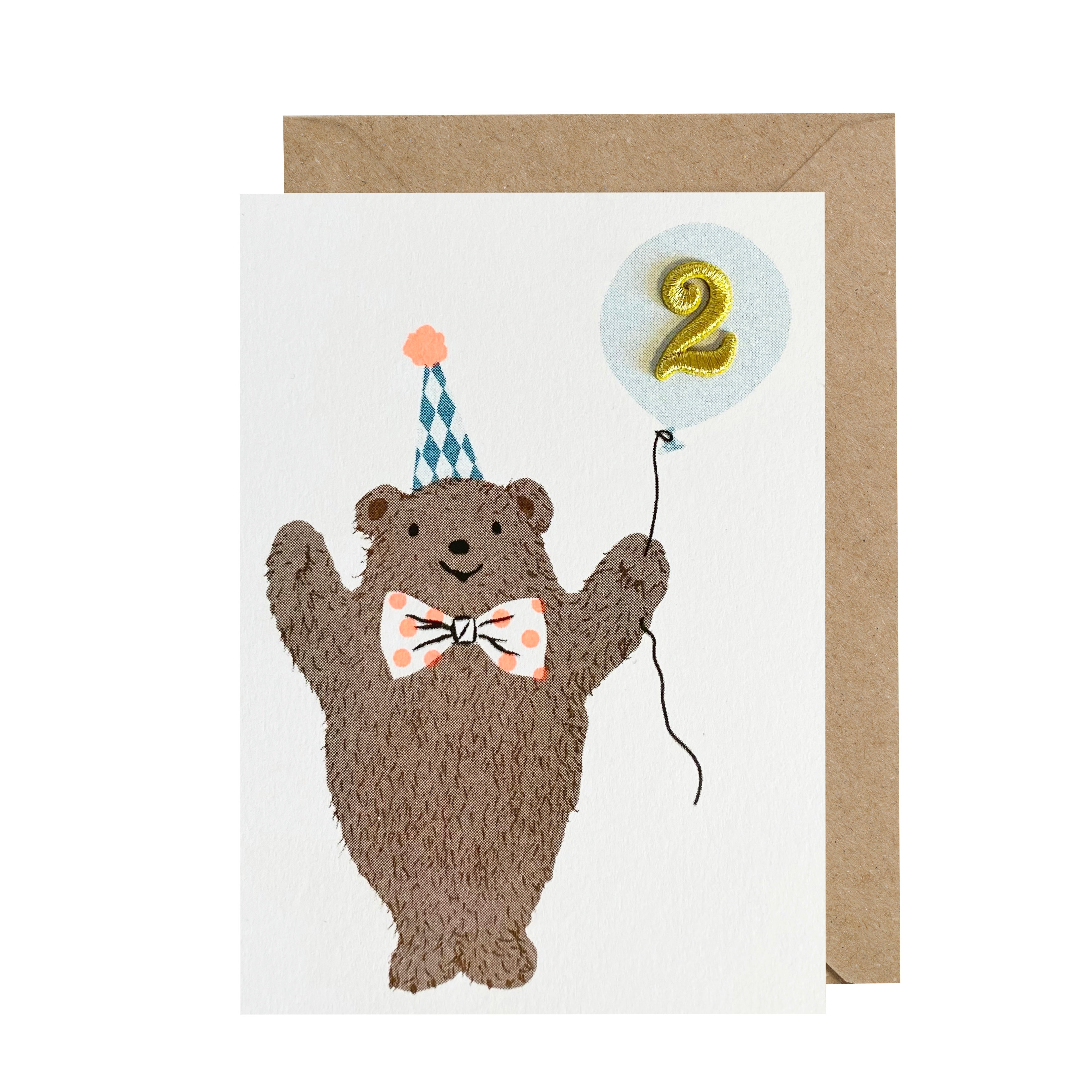 2nd Birthday Card Bear