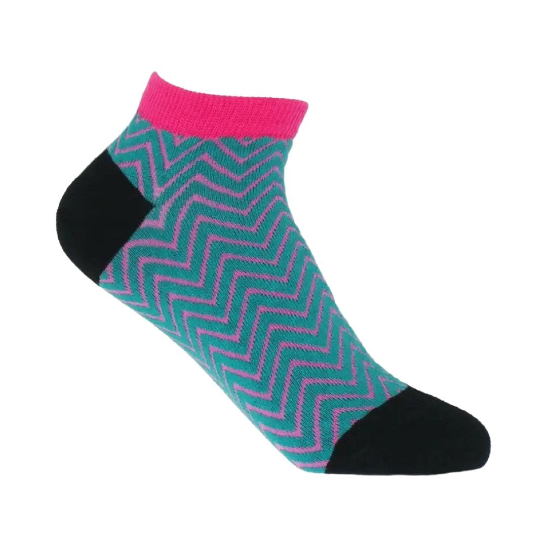 Zig Zag Ladies Trainer Socks
