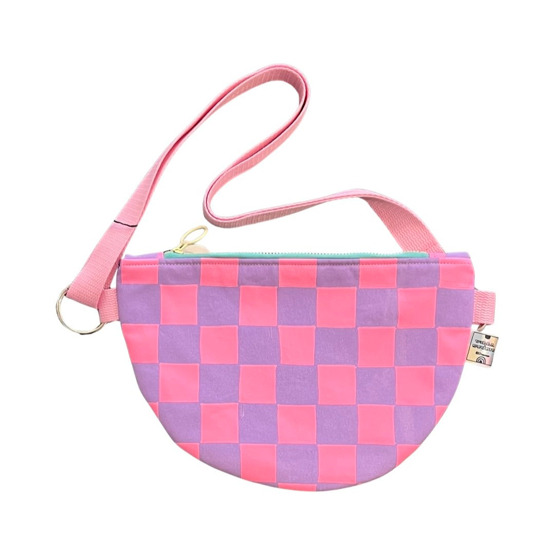 Checked Cross Body Bag