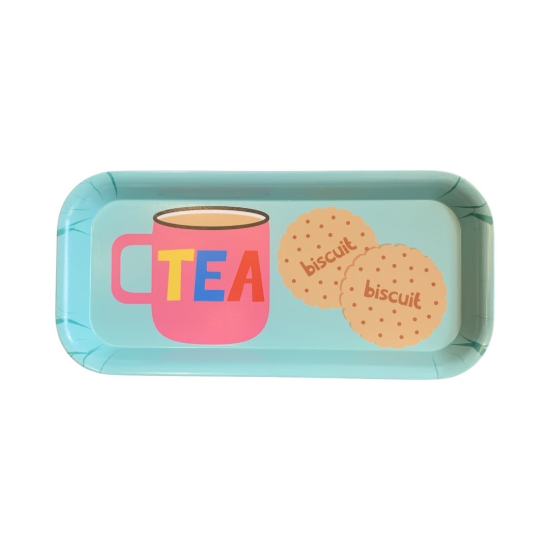 Tea and Biscuits Melamine Tray