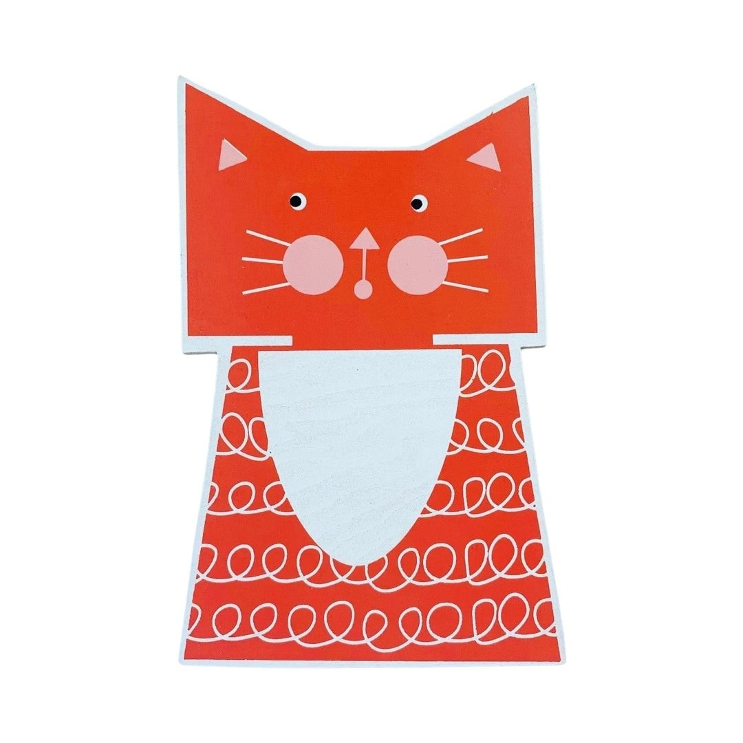 Kitty Cat Wooden Wall Plaque