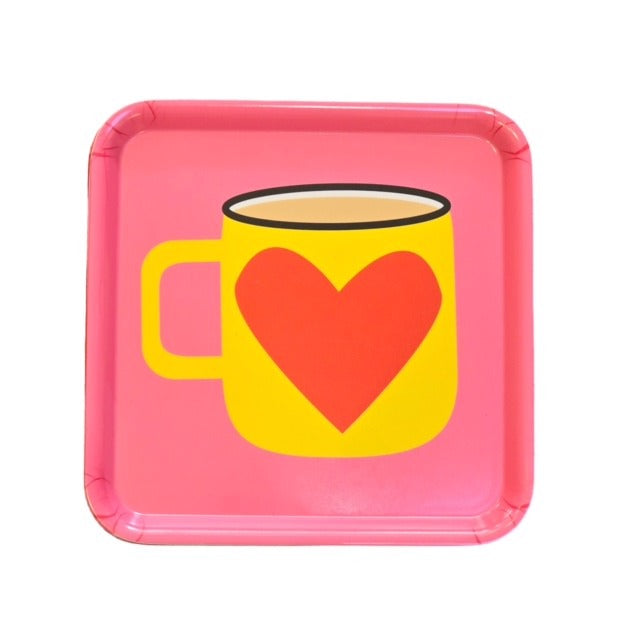 Tea Lovers Square Melamine Tray