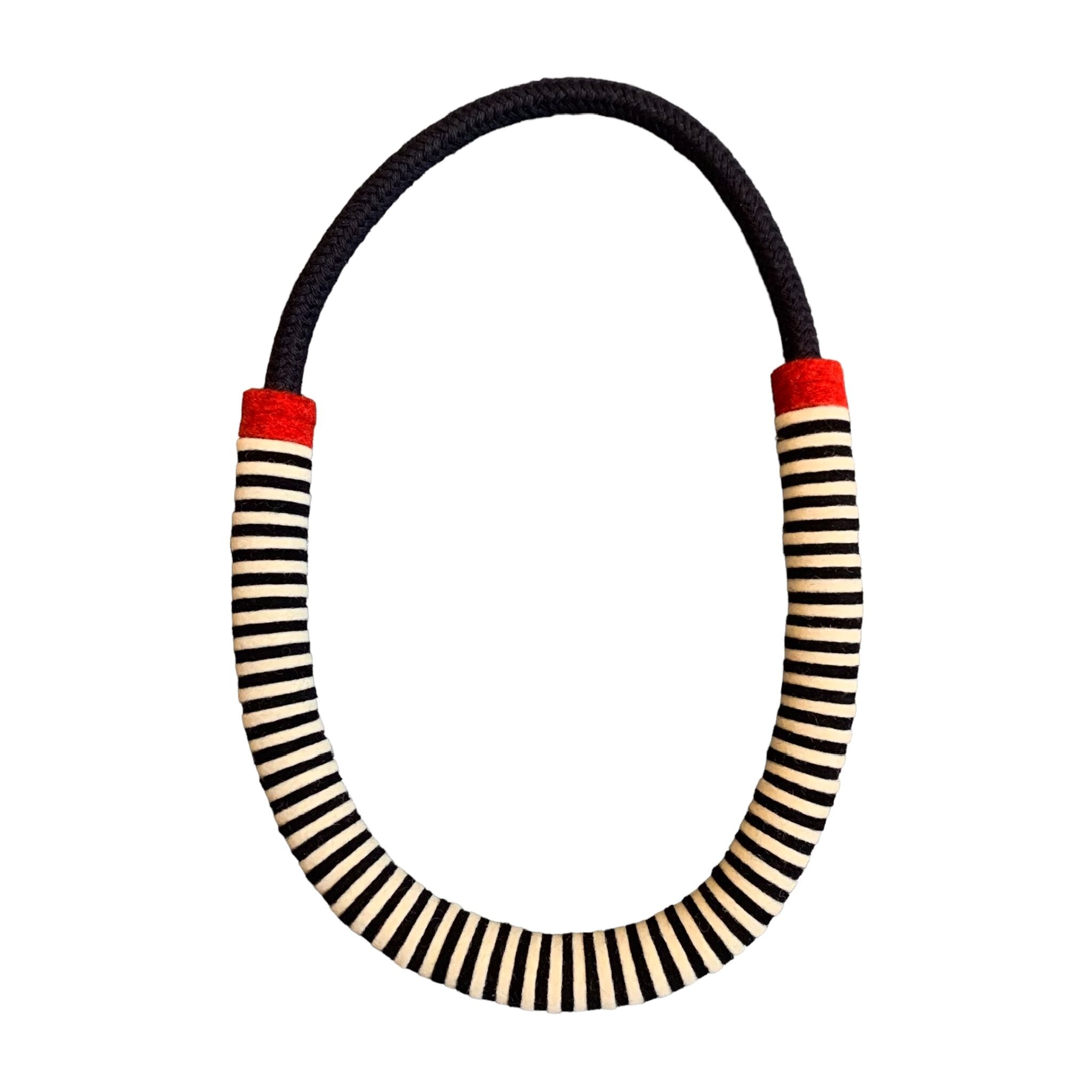 Chunky Colour Block Felt Necklace