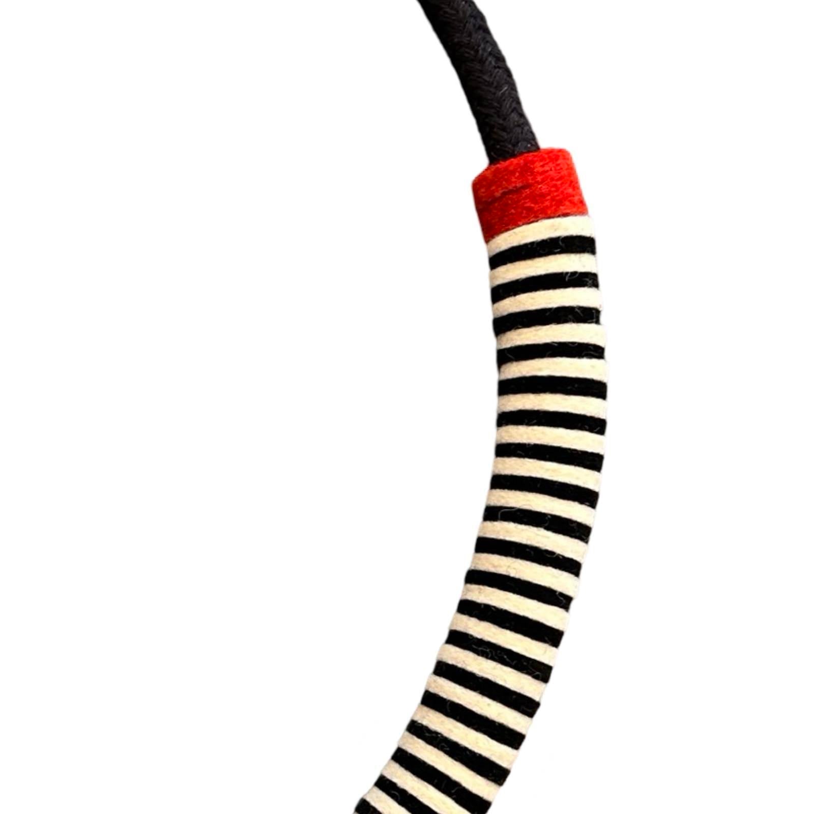 Chunky Colour Block Felt Necklace