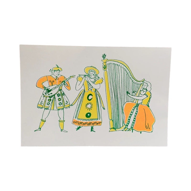 Medieval Folk Band Print