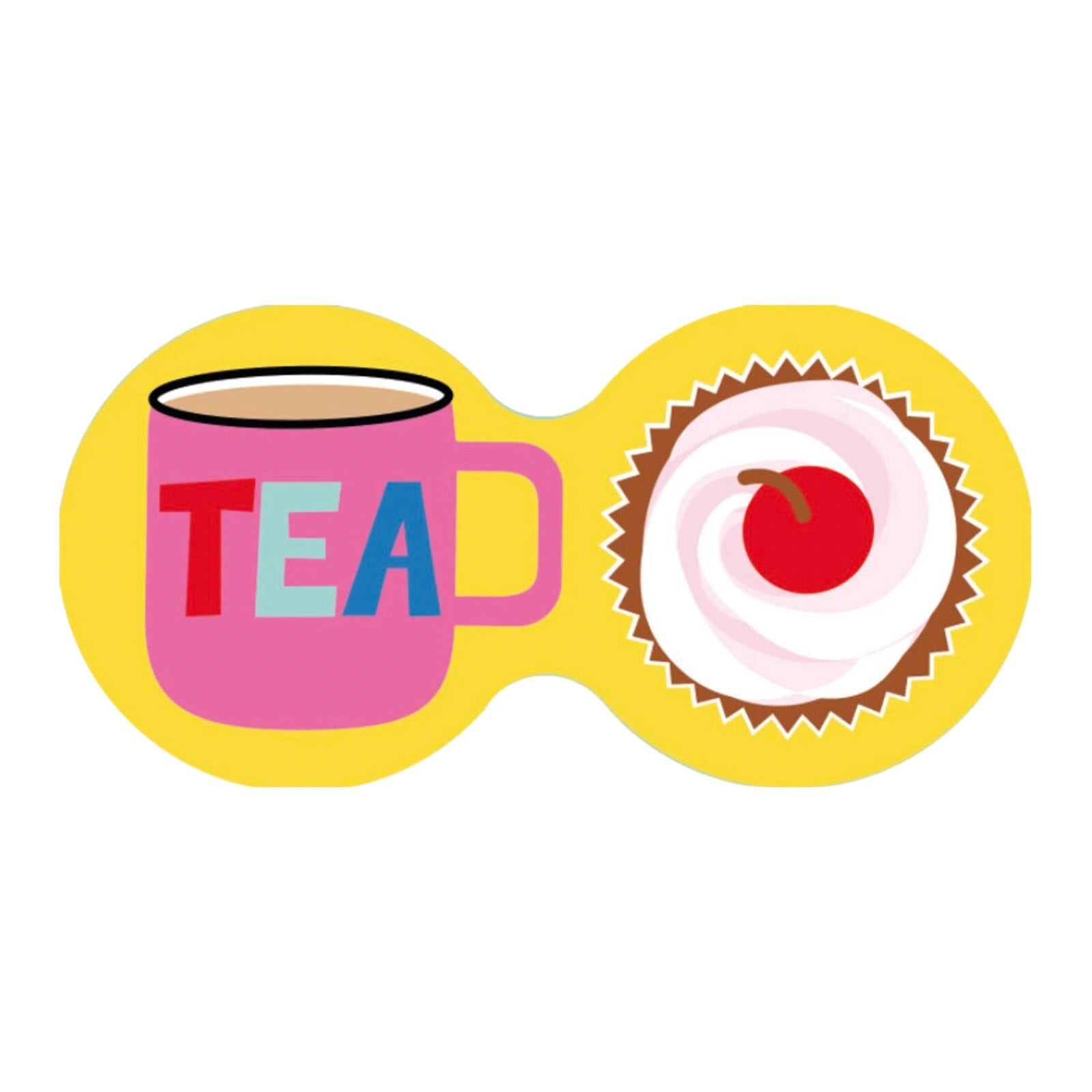 Tea and Cake Double Coaster