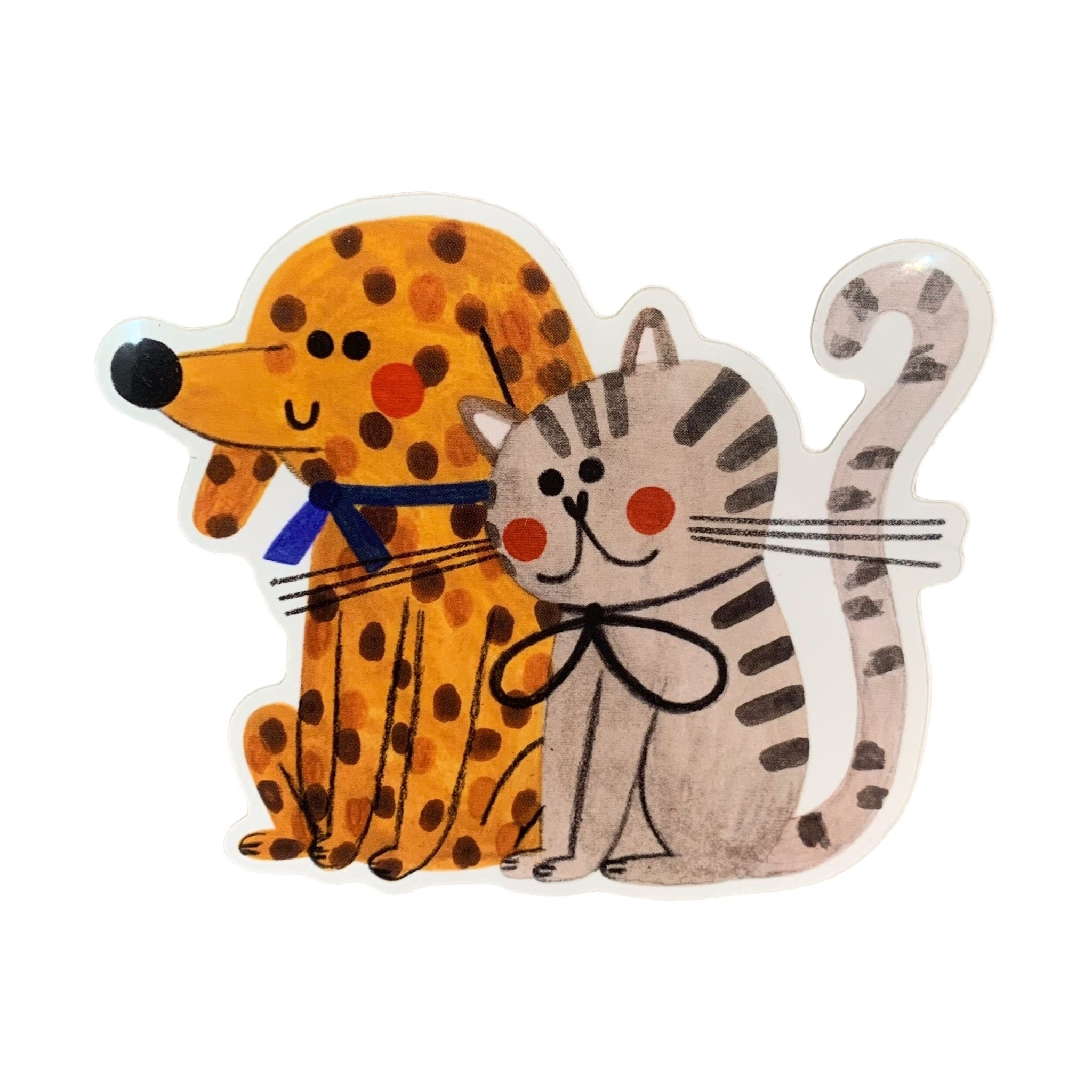 Cat and Dog Sticker