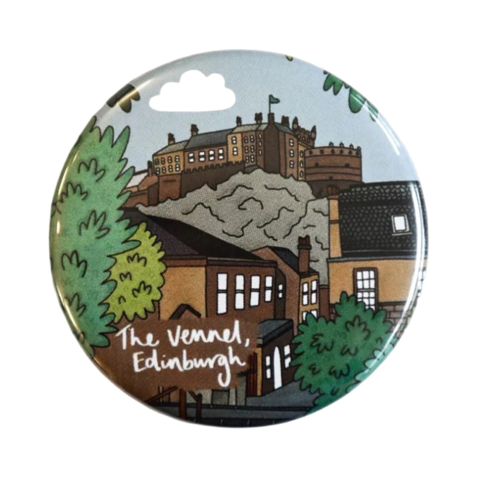 The Vennel Edinburgh Round Magnet
