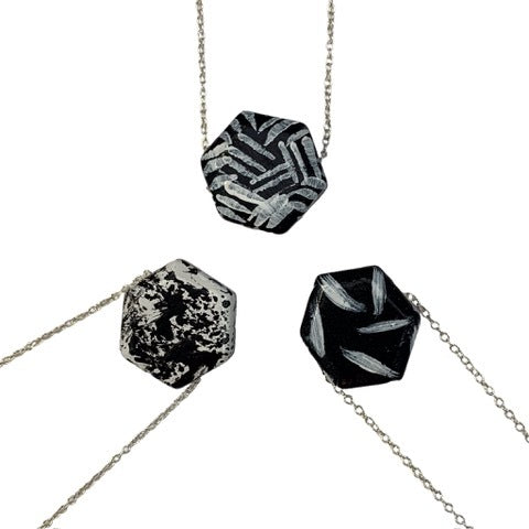 Hexagon Monochrome Necklace