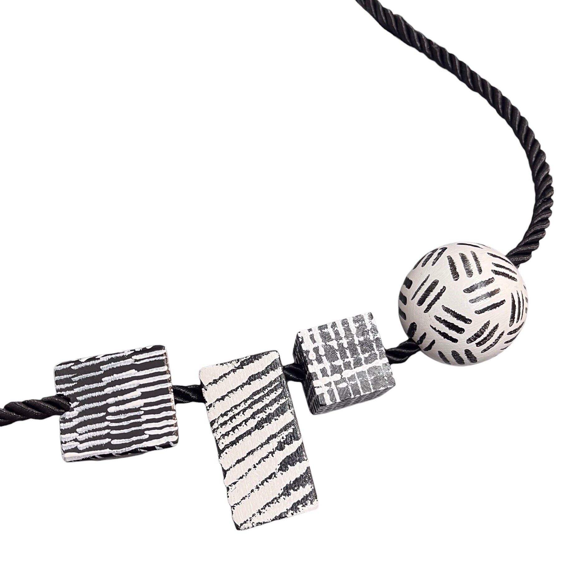 Mixed Shapes Monochrome Necklace