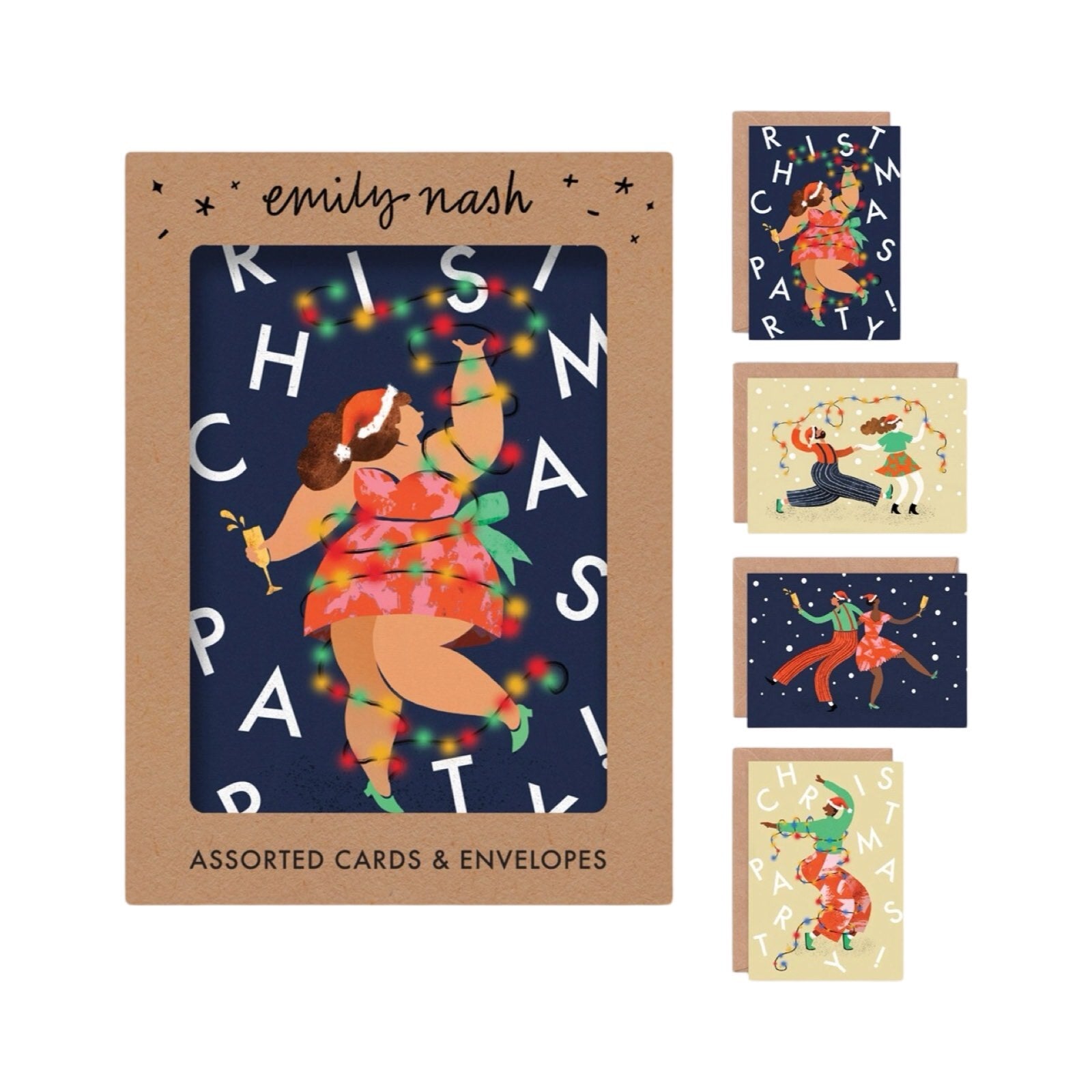 Christmas Party Card 8 Pack