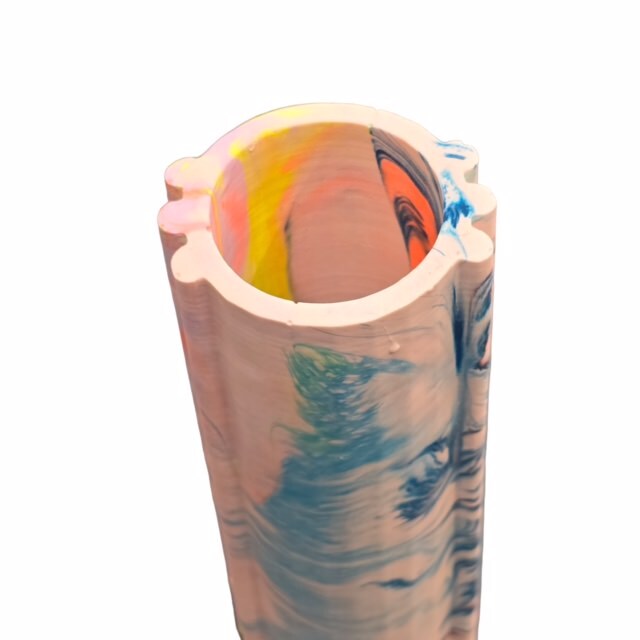 Bud Vase Marbled