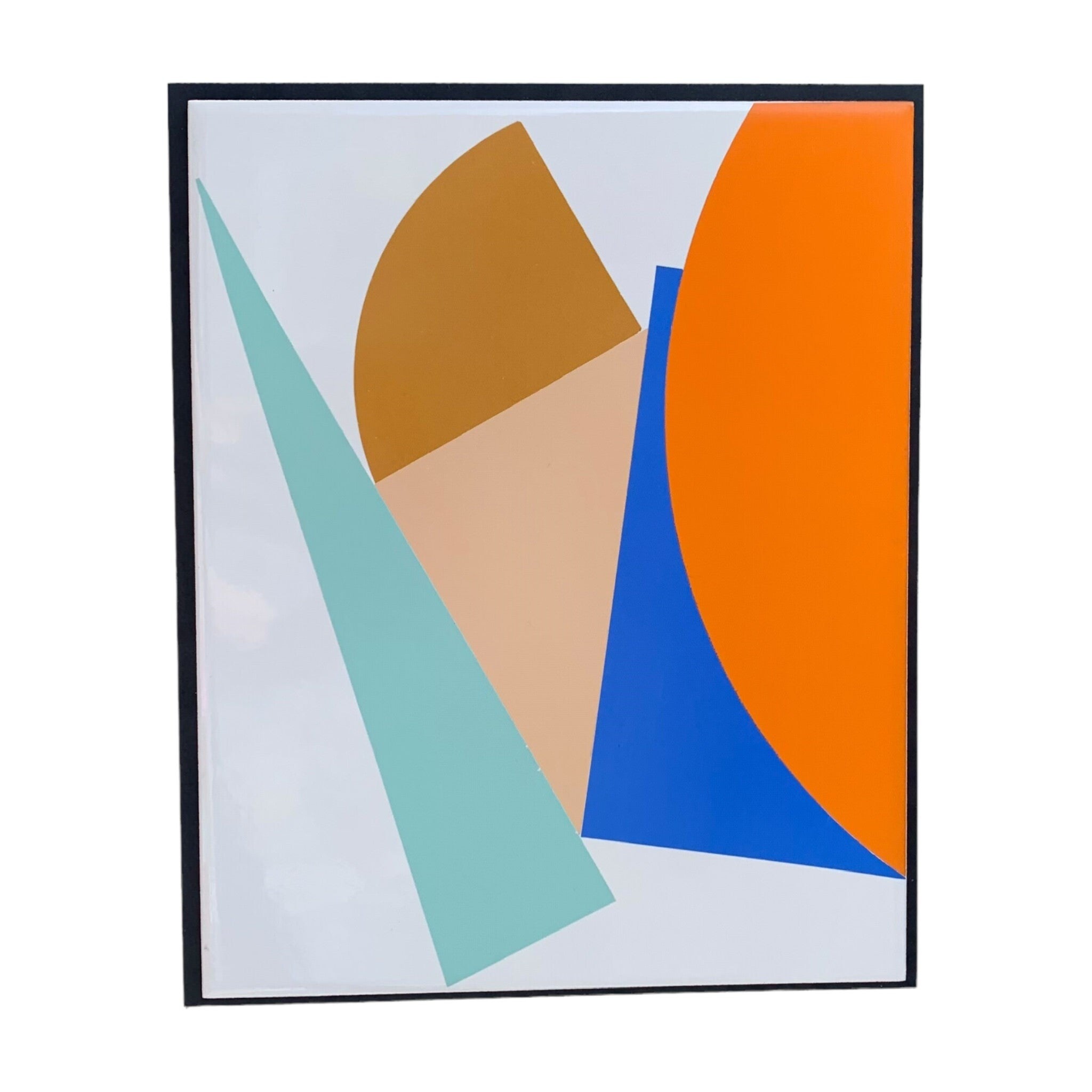 White Geometric Ceramic Wall Hanging