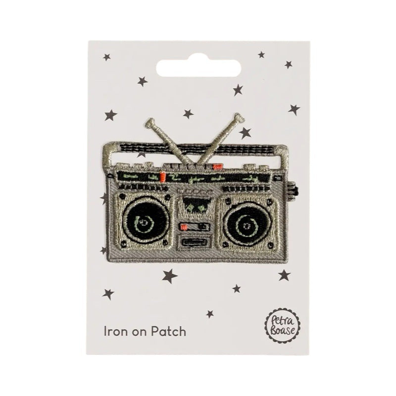 Boom Box Iron On Patch