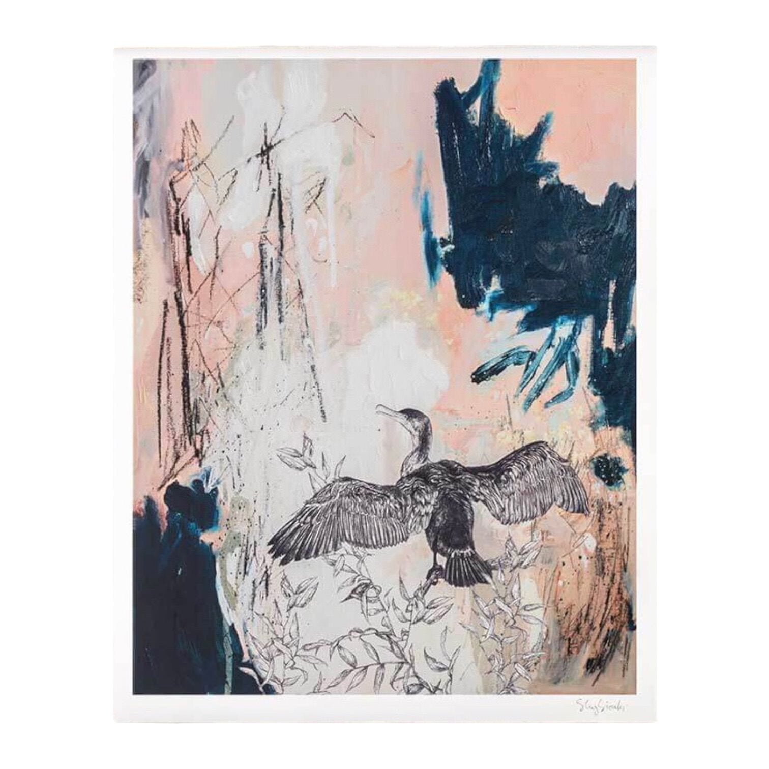 Cormorant Bird Print