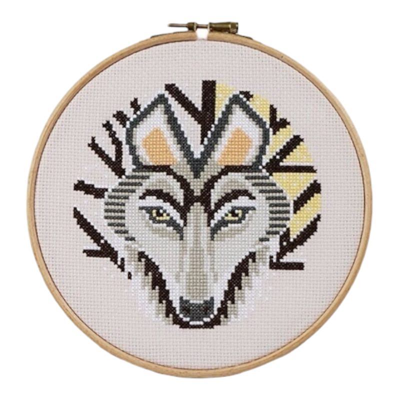 Howling Wolf Cross Stitch Kit