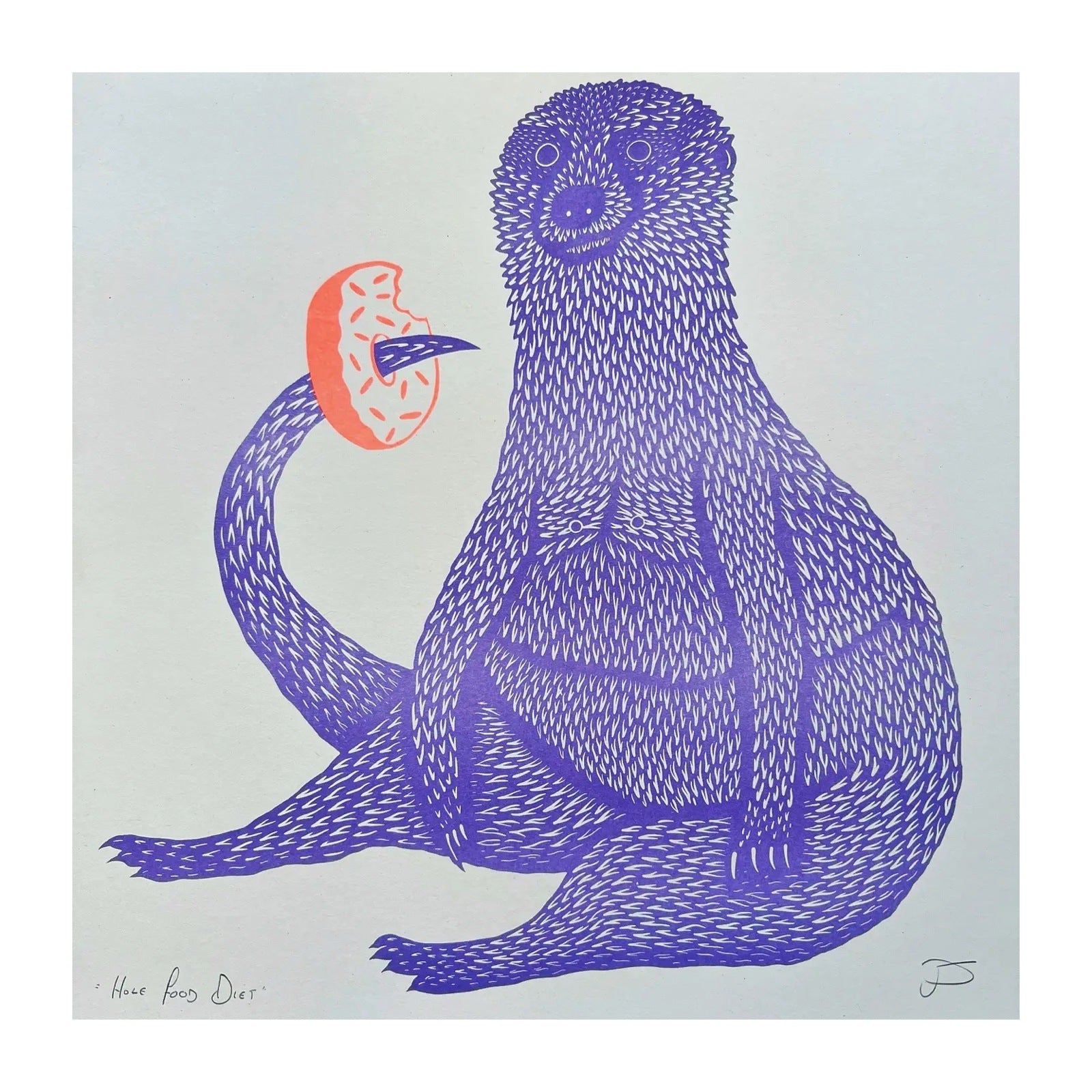 Hole Food Diet Print
