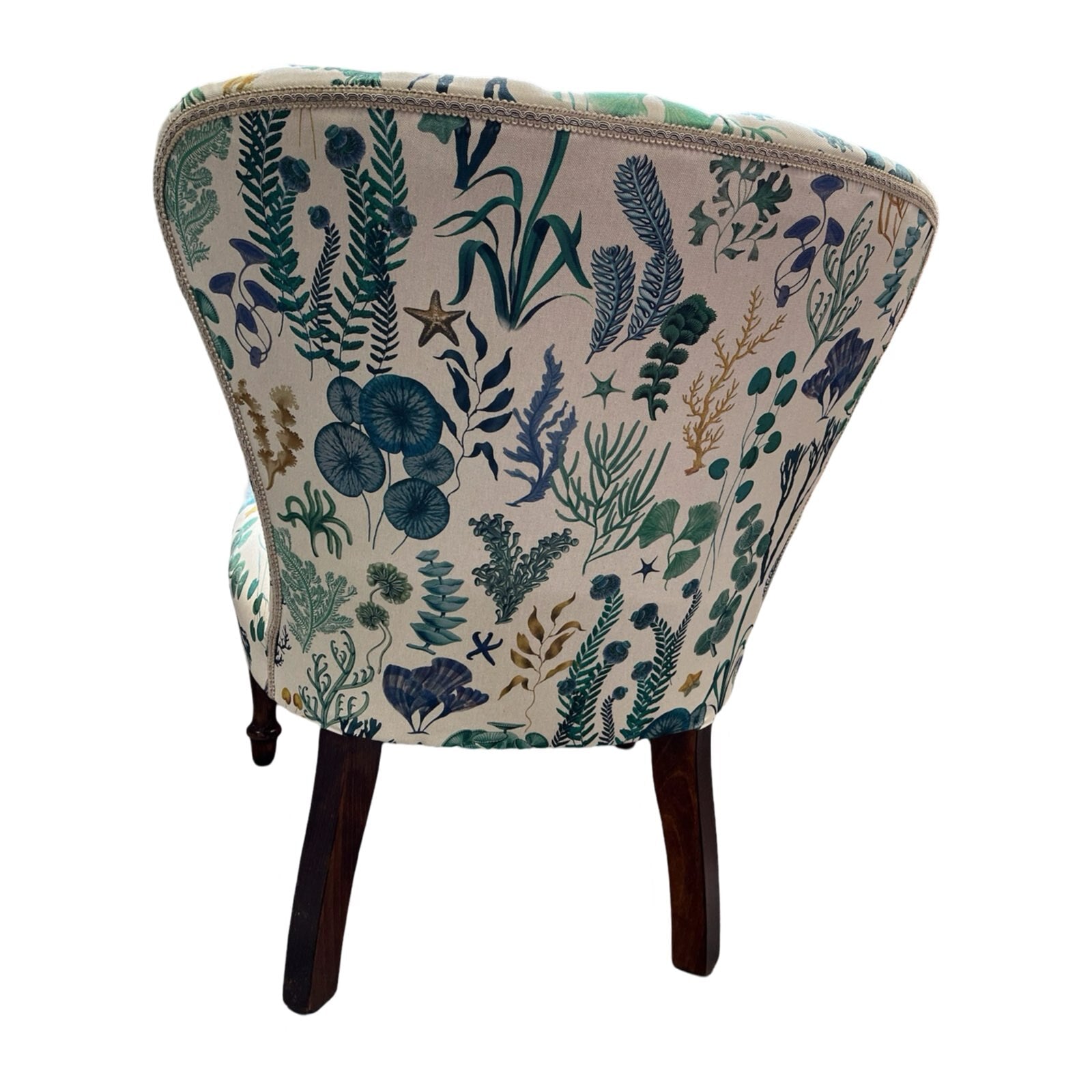Underwater Tropical Linen Occasional Chair