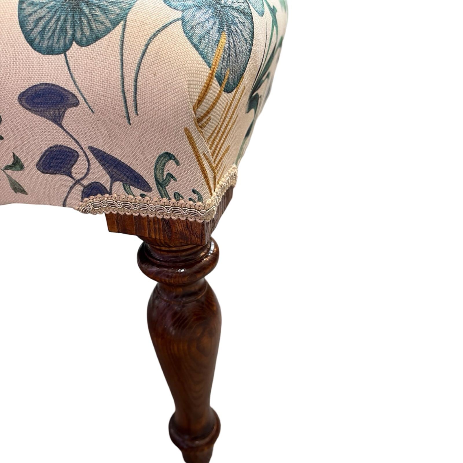 Underwater Tropical Linen Occasional Chair