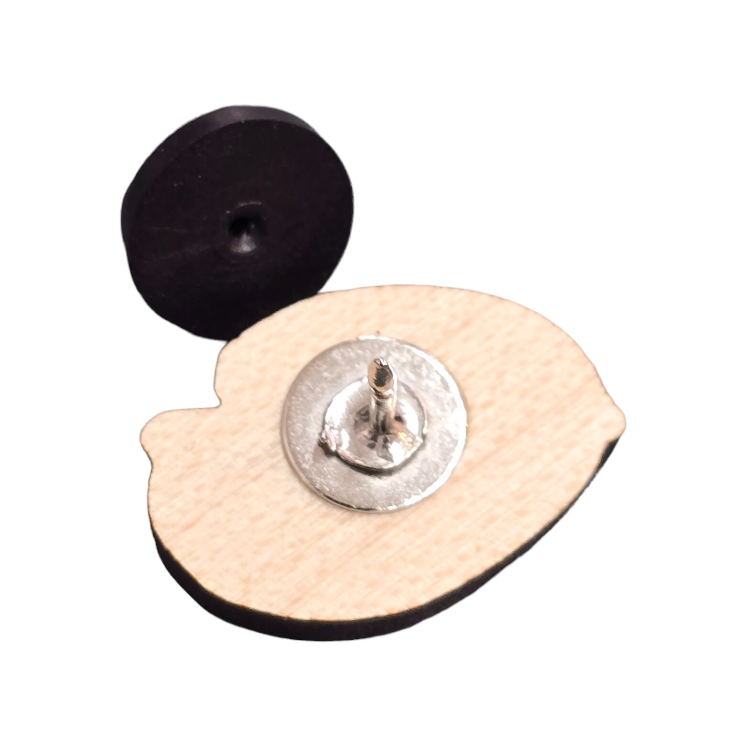 Art Palette Mini Wooden Pin Badge