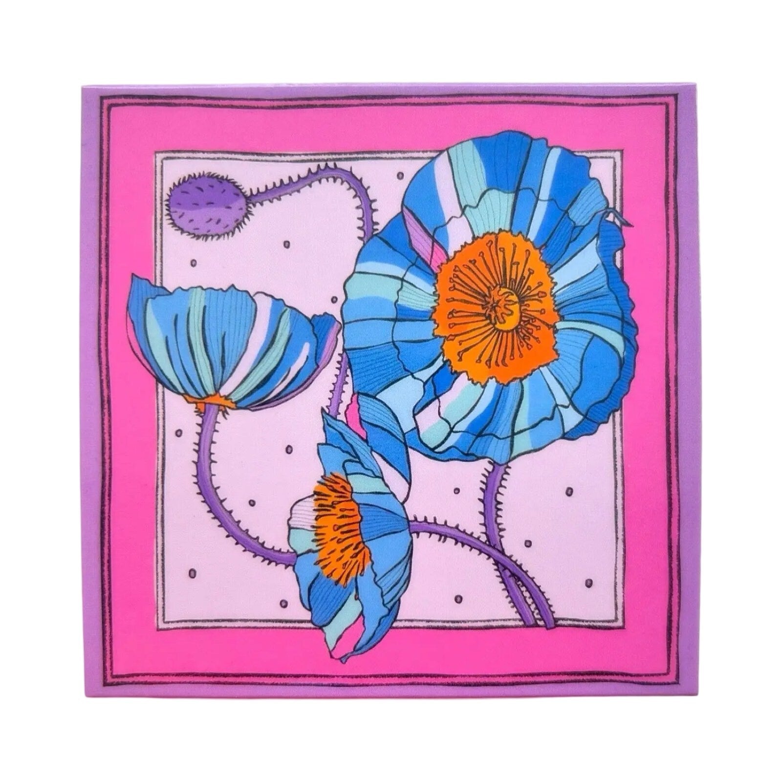 Blue Poppies Matchbox