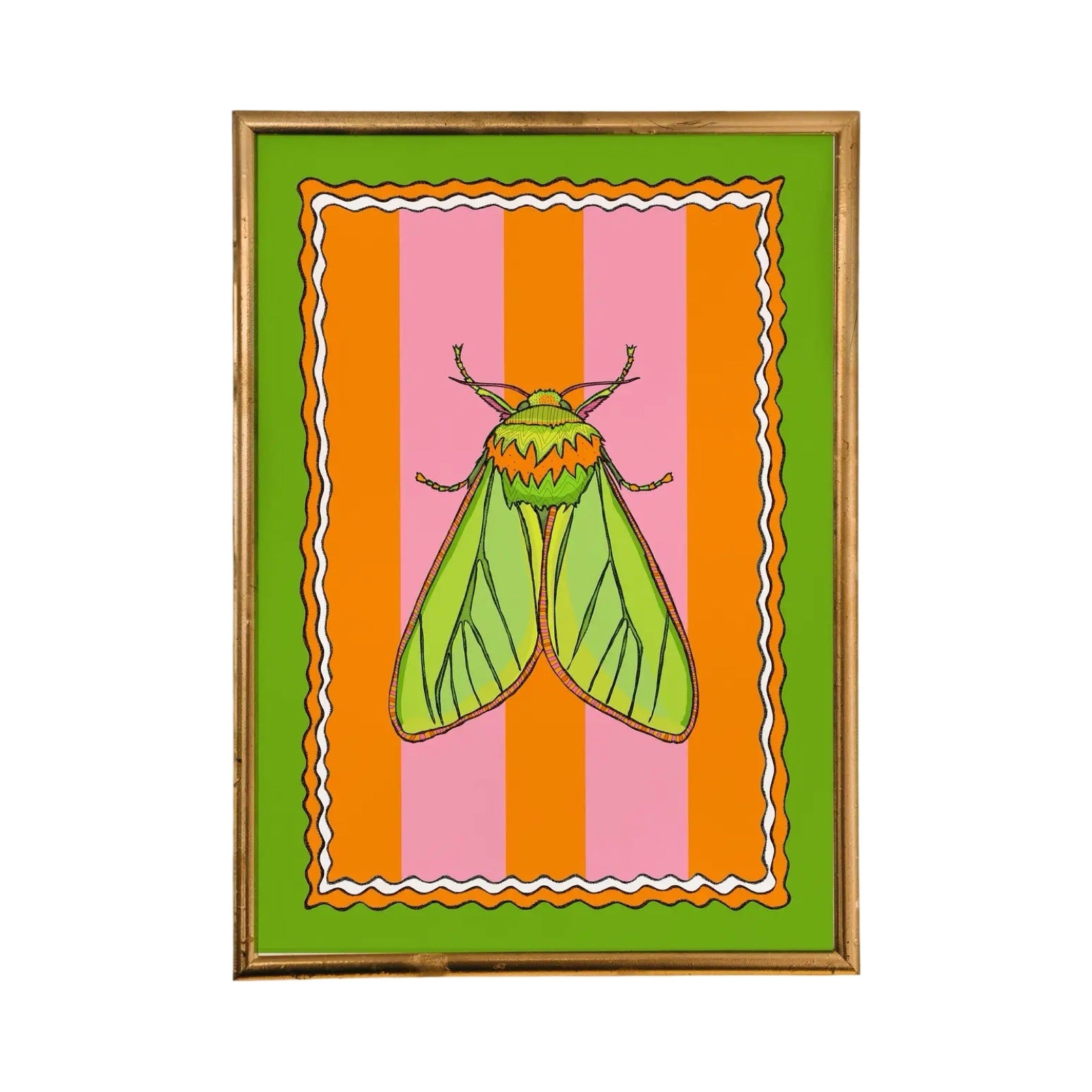 Moth Striped Print