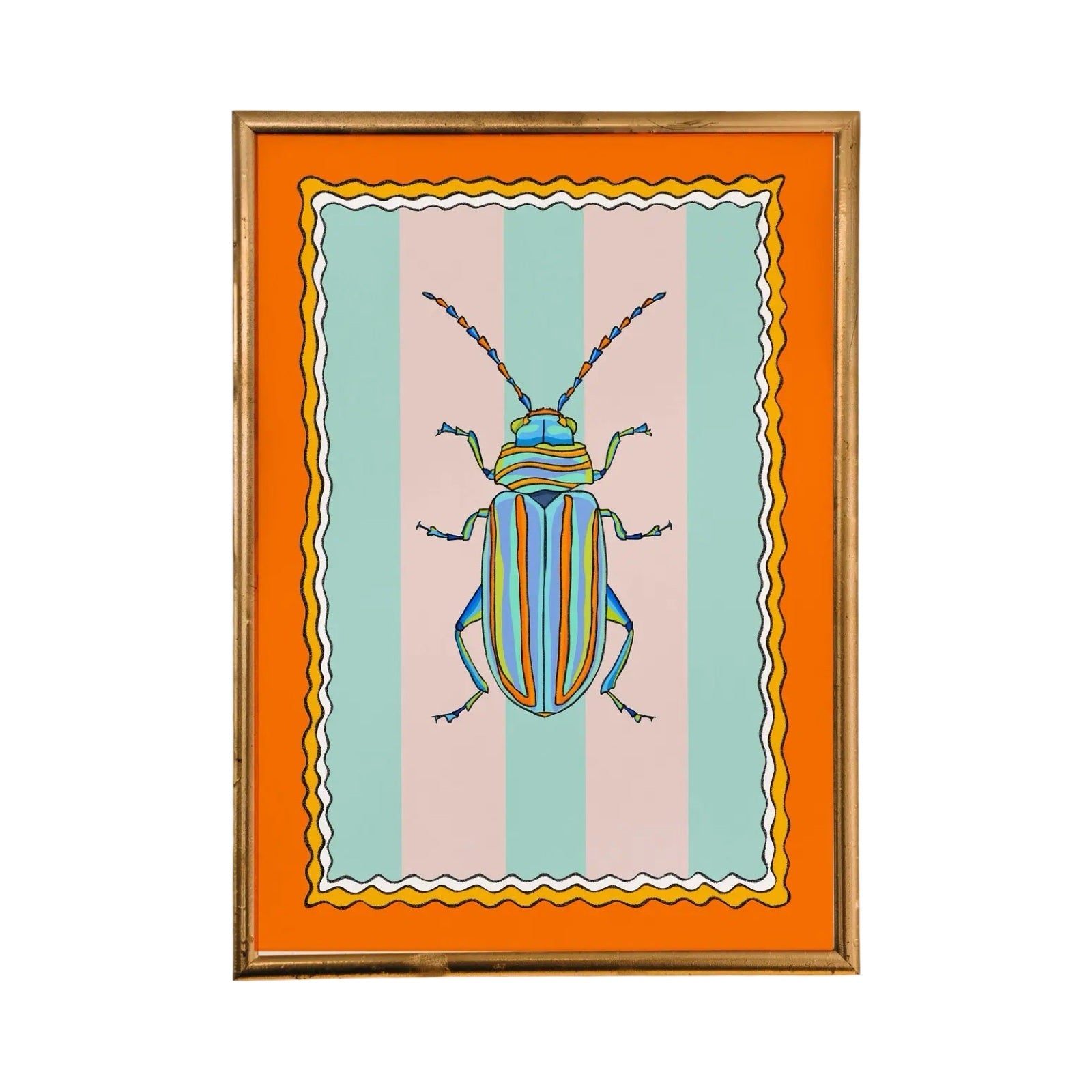 Beetle Striped Print