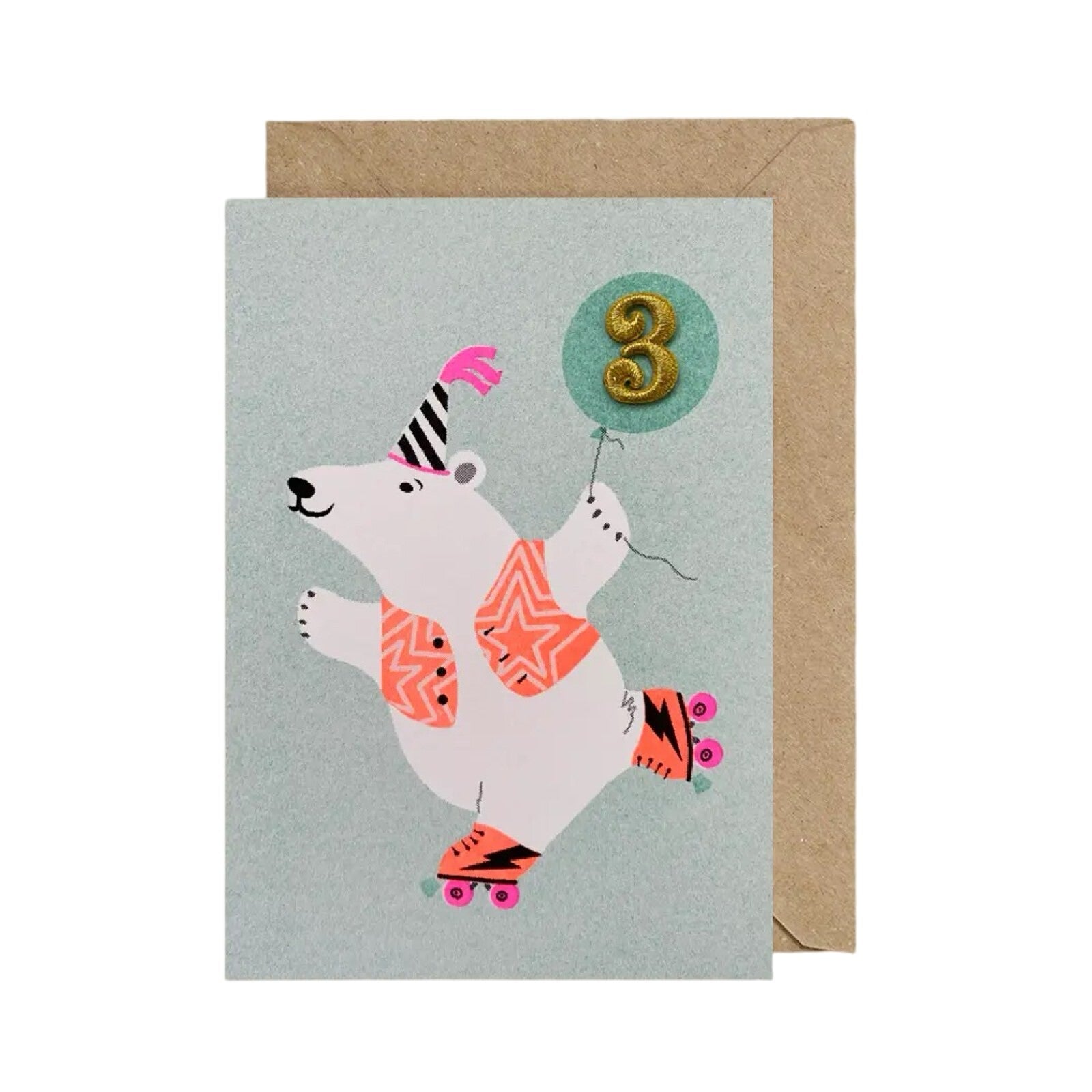 3rd Birthday Card Polar Bear