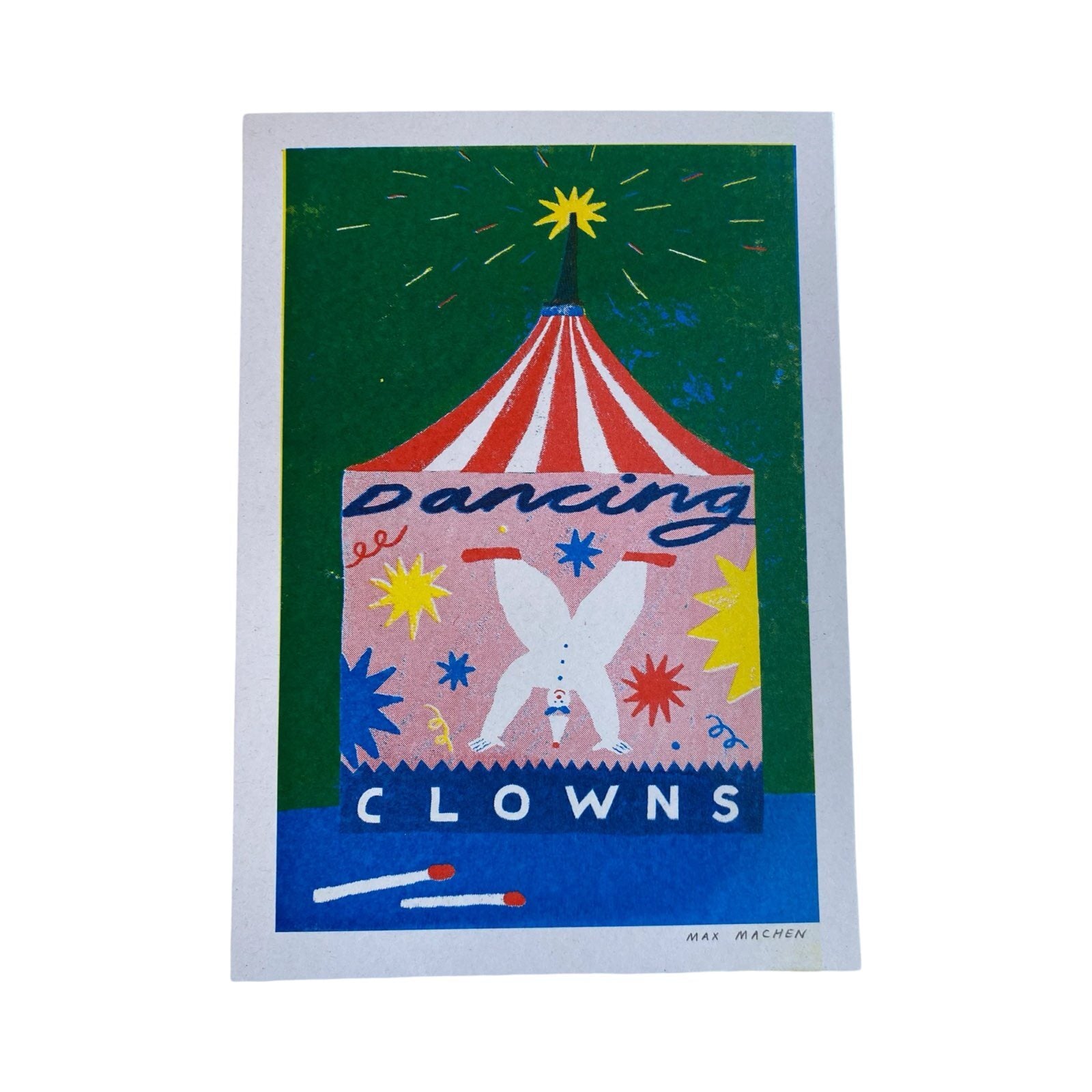 Dancing Clowns Print